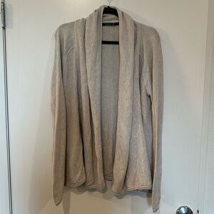 Peruvian Connection women’s Pima Cotton Links Swing Cardigan beige Size Medium